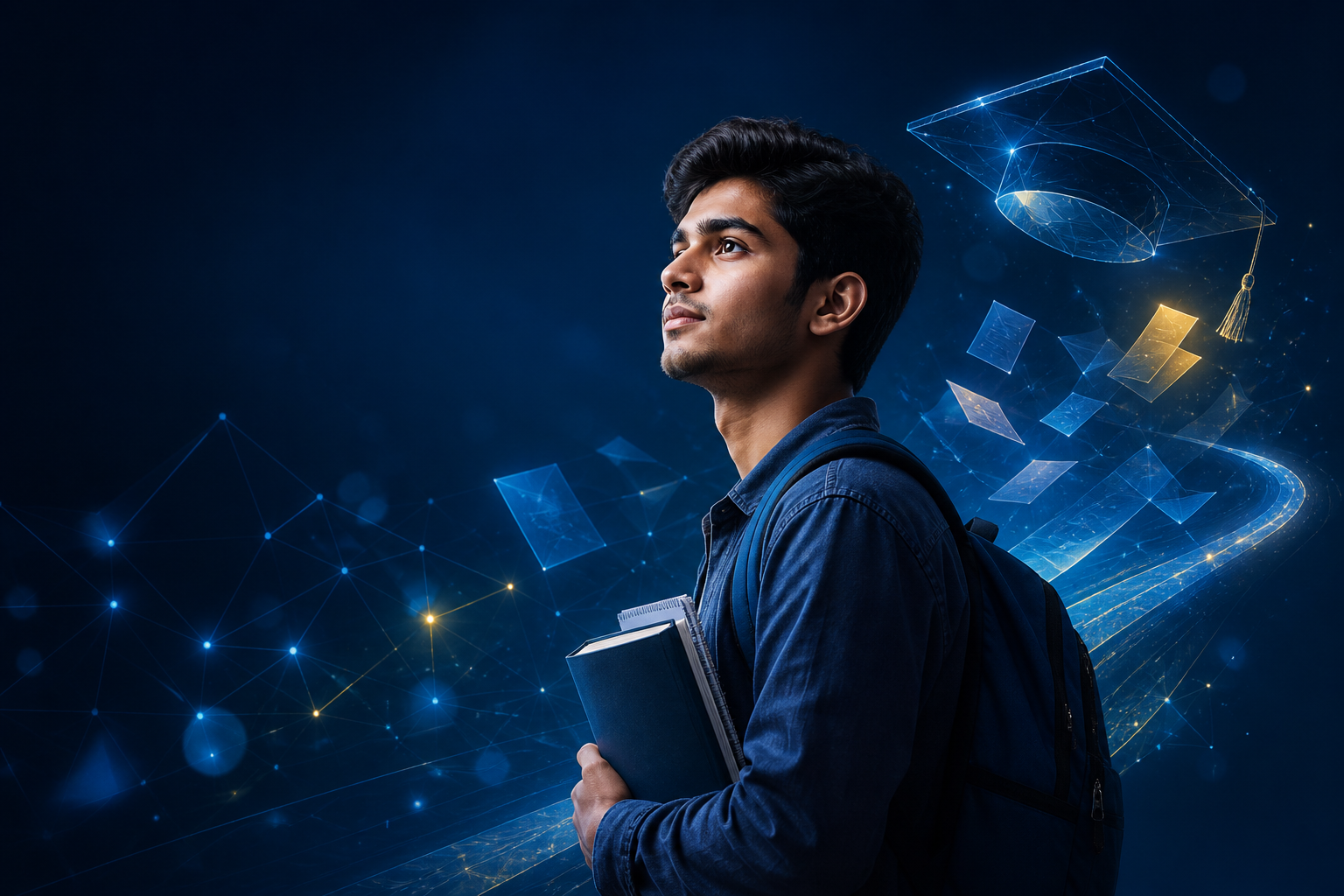 Student looking toward future learning opportunities